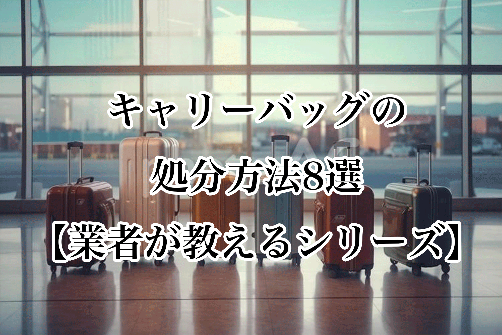 キャリーバッグを処分するなら、Purchase&Planningへ